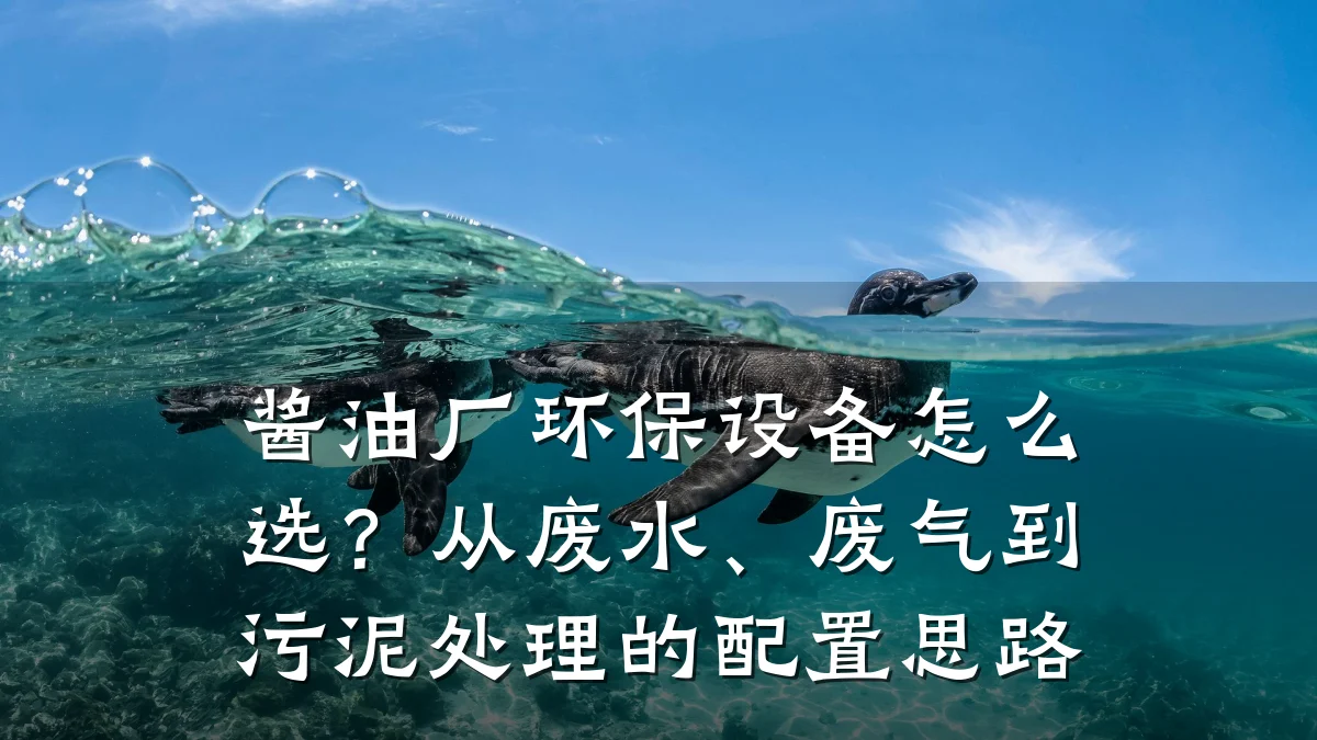 酱油厂环保设备怎么选?从废水、废气到污泥处理的配置思路