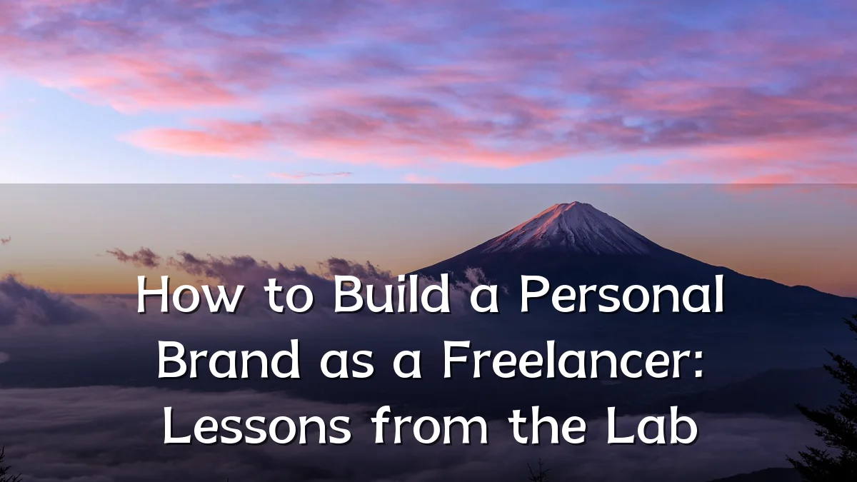 How to Build a Personal Brand as a Freelancer: Lessons from the Lab