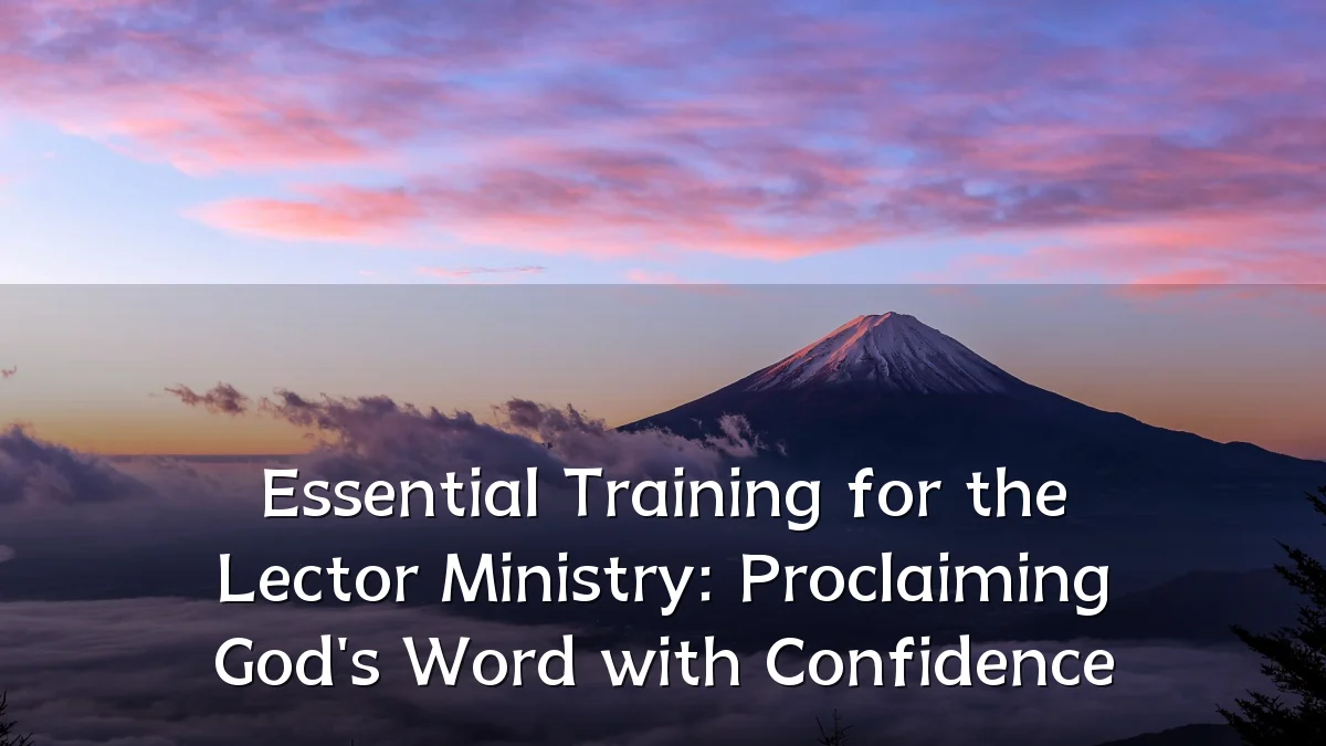 Essential Training for the Lector Ministry: Proclaiming God's Word with Confidence