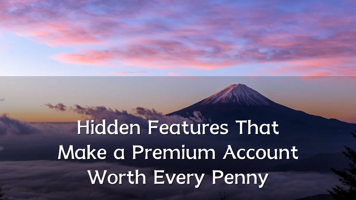 Hidden Features That Make a Premium Account Worth Every Penny