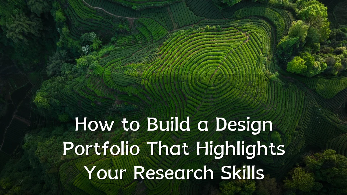 How to Build a Design Portfolio That Highlights Your Research Skills
