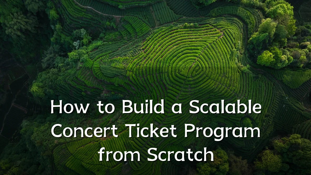 How to Build a Scalable Concert Ticket Program from Scratch