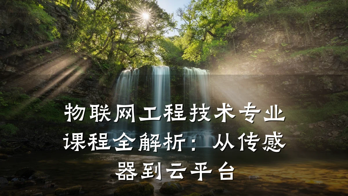 物联网工程技术专业课程全解析:从传感器到云平台