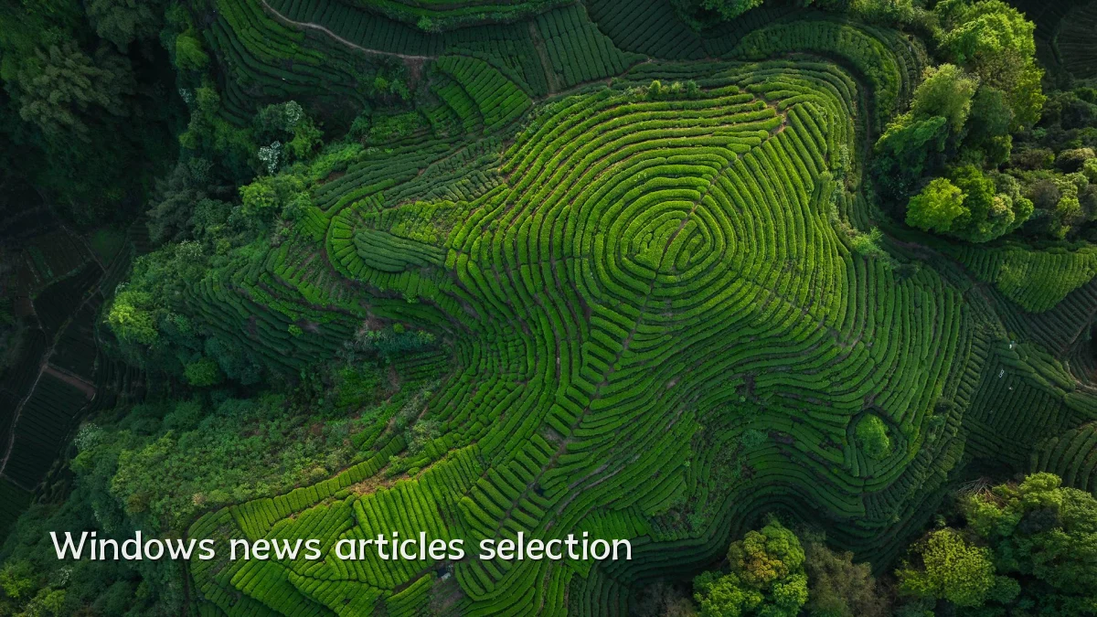 Windows news articles selection