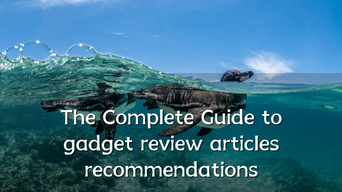 The Complete Guide to gadget review articles recommendations