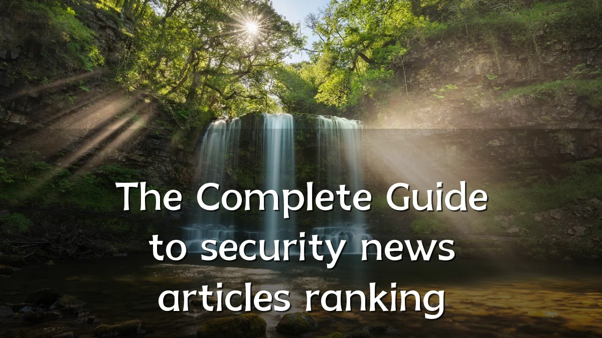 The Complete Guide to security news articles ranking