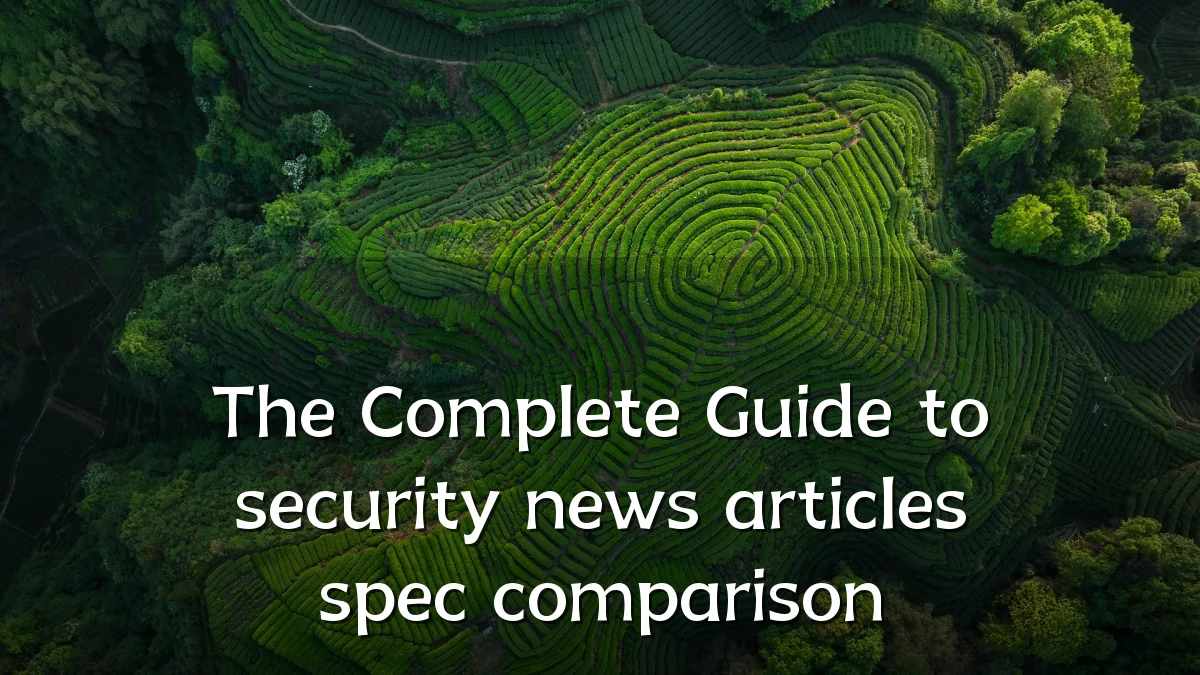 The Complete Guide to security news articles spec comparison