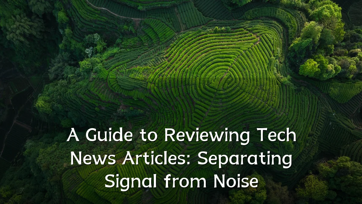 A Guide to Reviewing Tech News Articles: Separating Signal from Noise