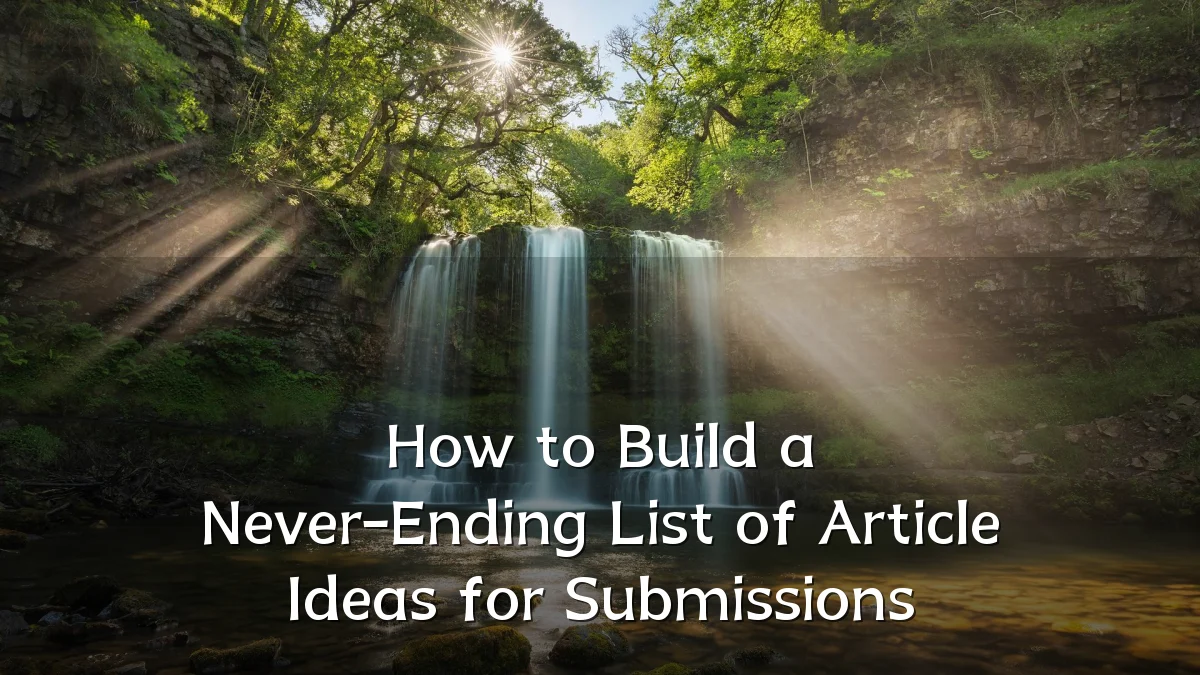 How to Build a Never-Ending List of Article Ideas for Submissions