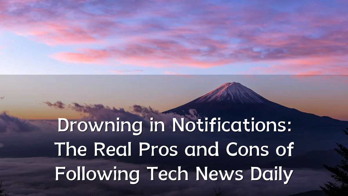 Drowning in Notifications: The Real Pros and Cons of Following Tech News Daily
