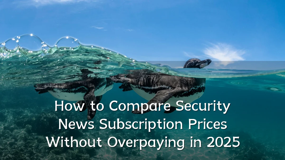 How to Compare Security News Subscription Prices Without Overpaying in 2025