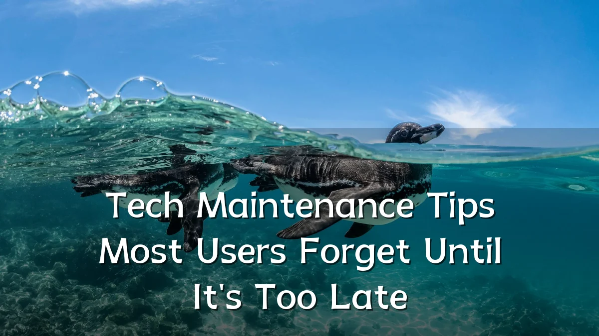 Tech Maintenance Tips Most Users Forget Until It's Too Late