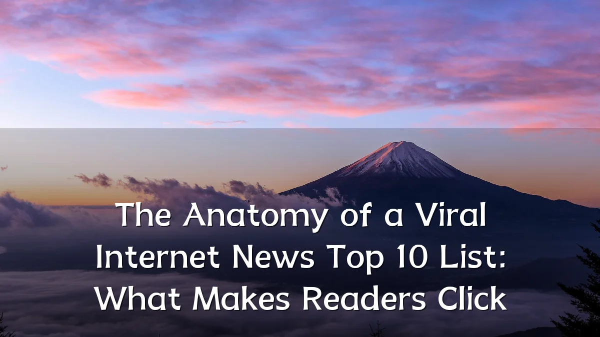 The Anatomy of a Viral Internet News Top 10 List: What Makes Readers Click