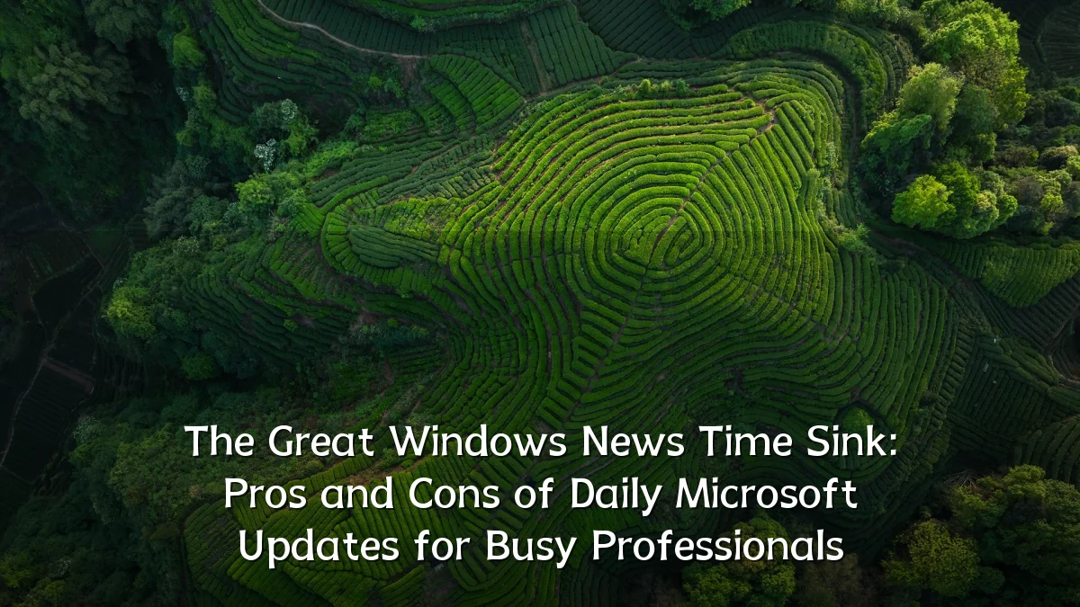 The Great Windows News Time Sink: Pros and Cons of Daily Microsoft Updates for Busy Professionals