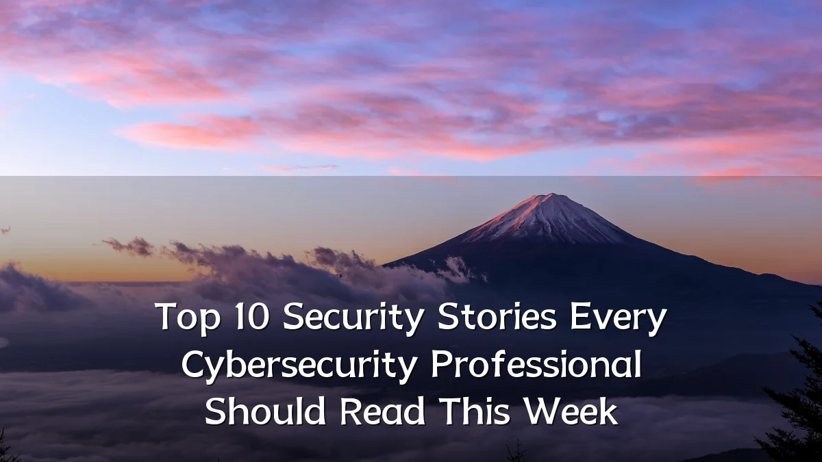 Top 10 Security Stories Every Cybersecurity Professional Should Read This Week